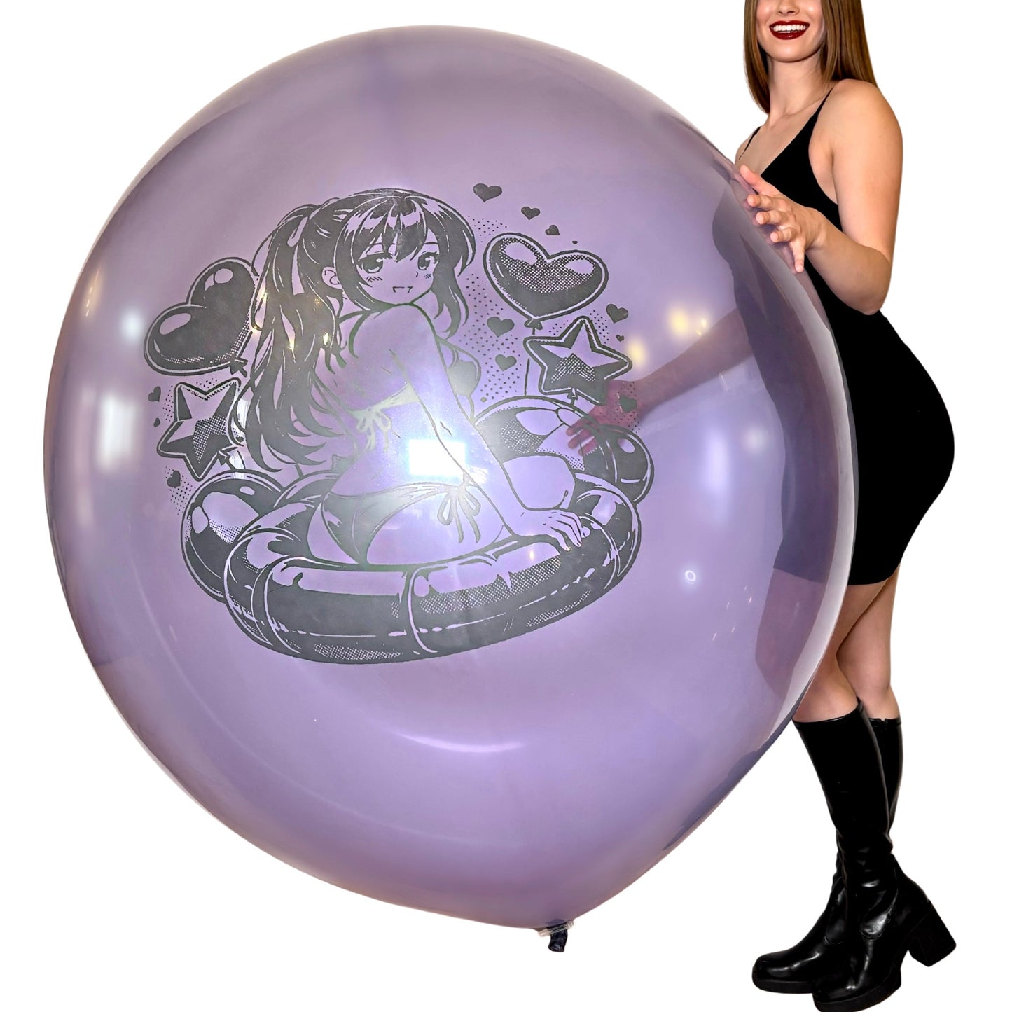 nastila balloons x CATTEX 40" Rundballon | Anime Pool Girl - nastila balloons