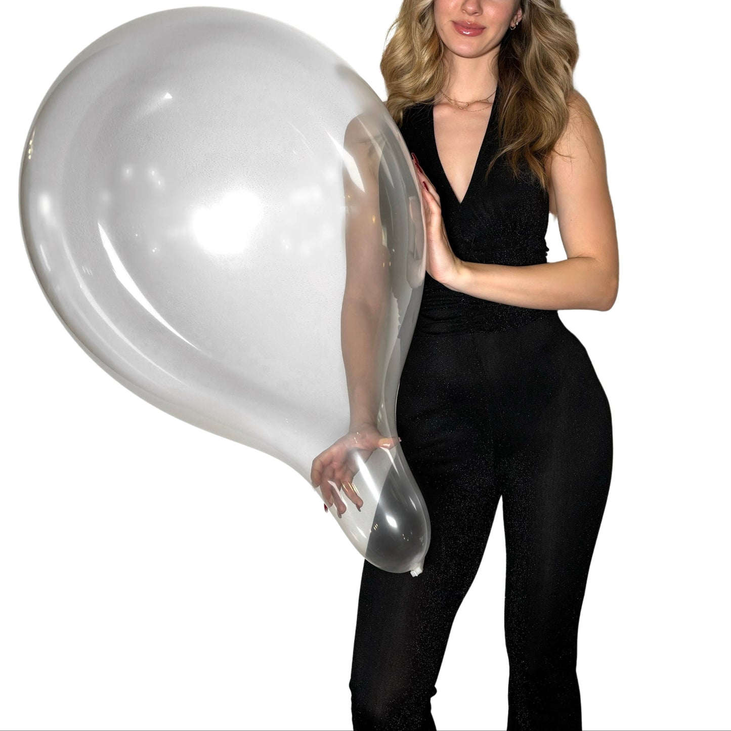 BELBAL 17" round balloon | crystal