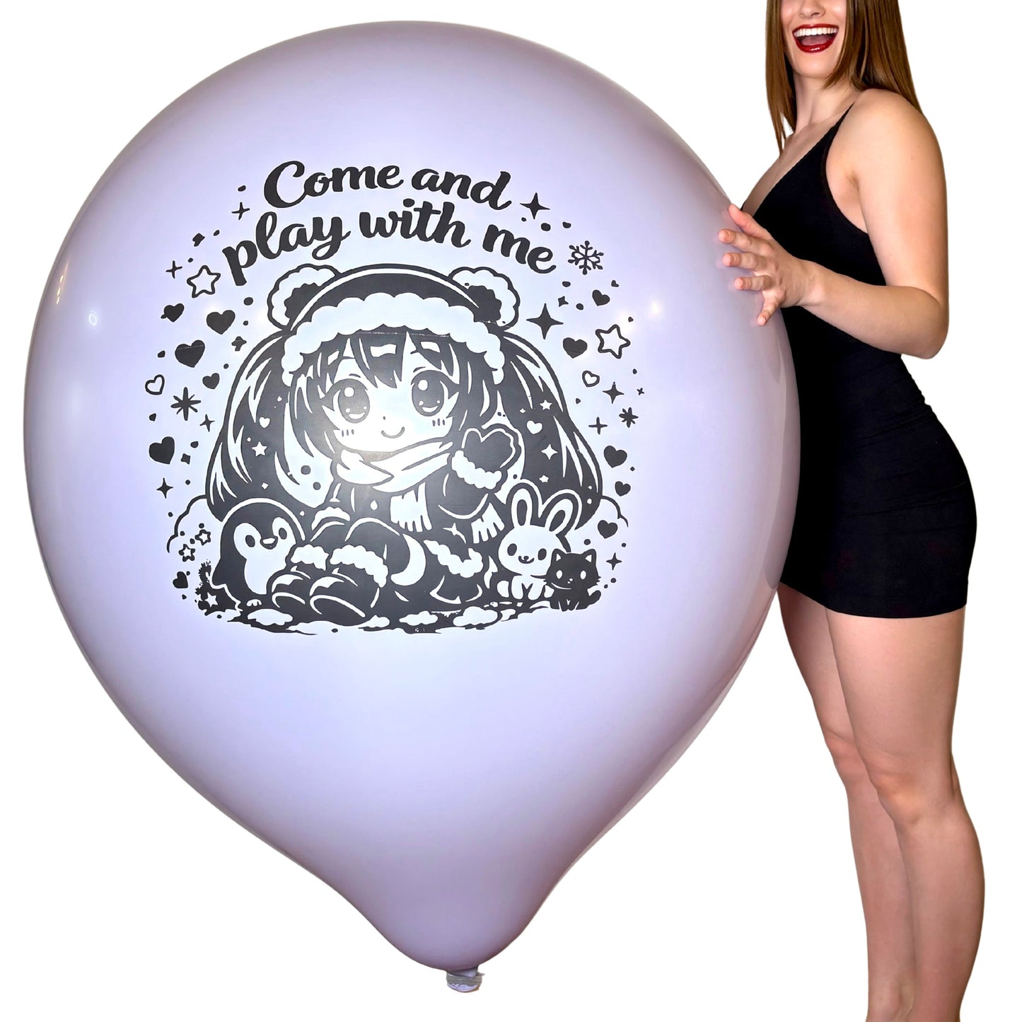 nastila balloons x BELBAL 36" Rundballon | Winter Chibi - nastila balloons