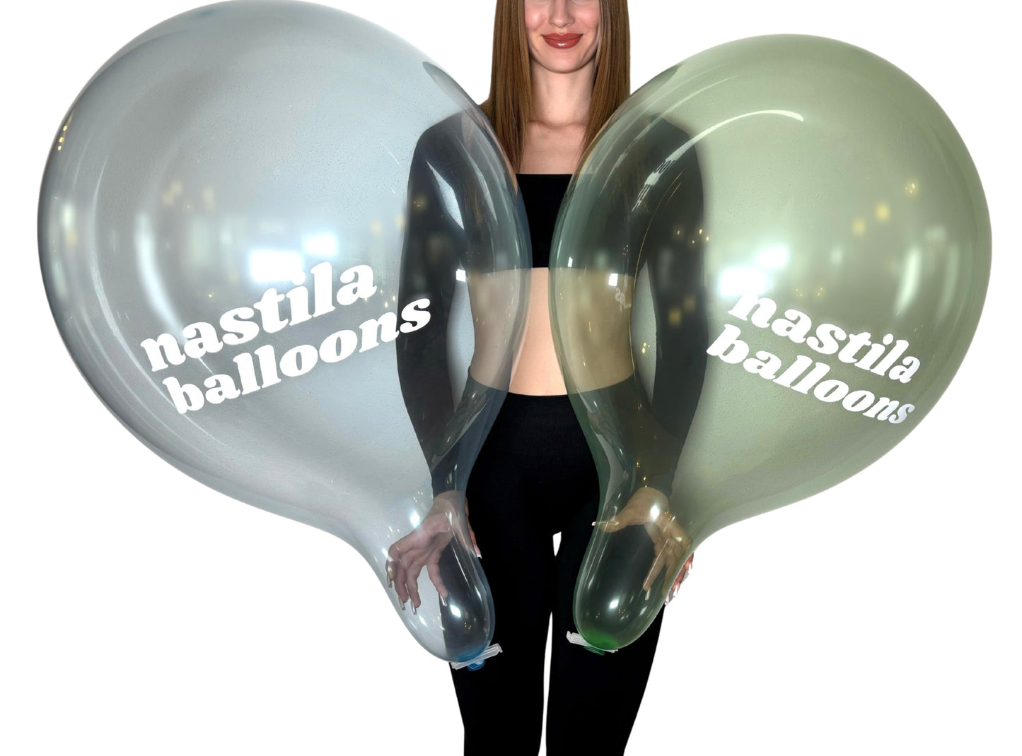 nastila balloons x BELBAL 17" round balloon | crystal soap
