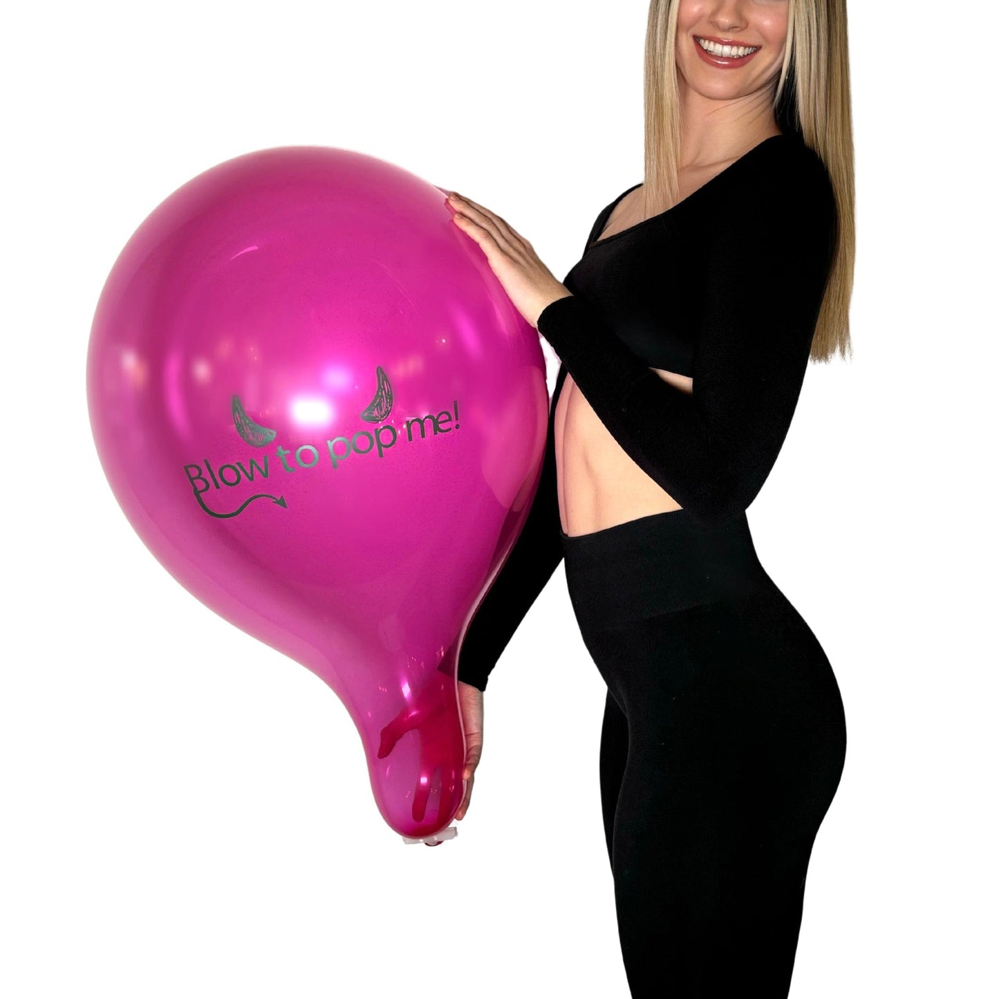 nastila balloons x BELBAL 17" Rundballon | blow to pop me! - nastila balloons
