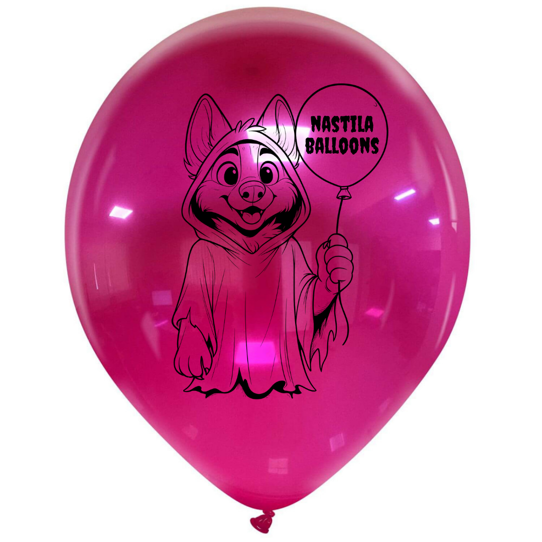 nastila balloons x BELBAL 14" round balloon | Furry Ghost