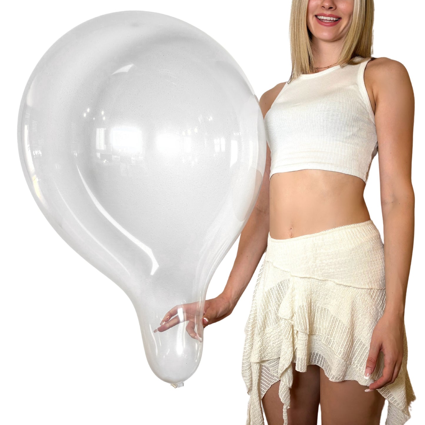CATTEX 18" Rundballon | Kristall klar - nastila balloons