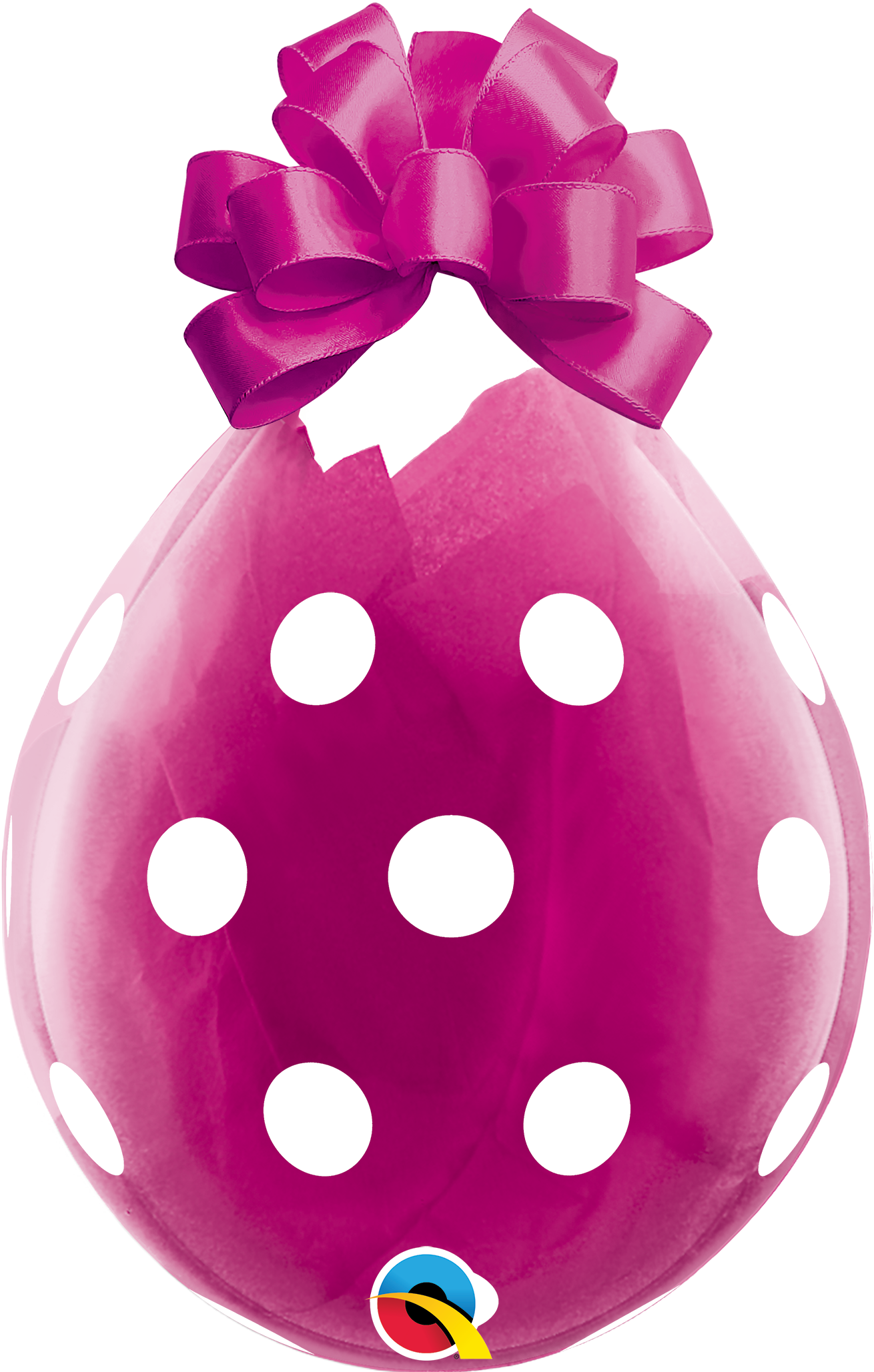 QUALATEX 18" Stuffer Rundballon | Kristall klar printed - nastila balloons