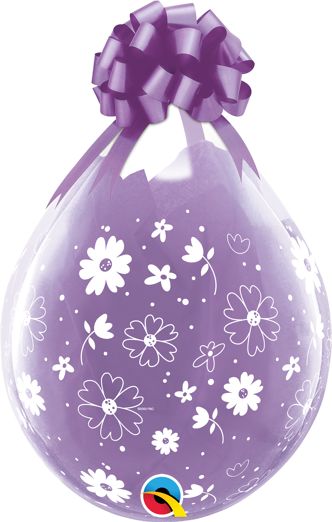 QUALATEX 18" Stuffer Rundballon | Kristall klar printed - nastila balloons