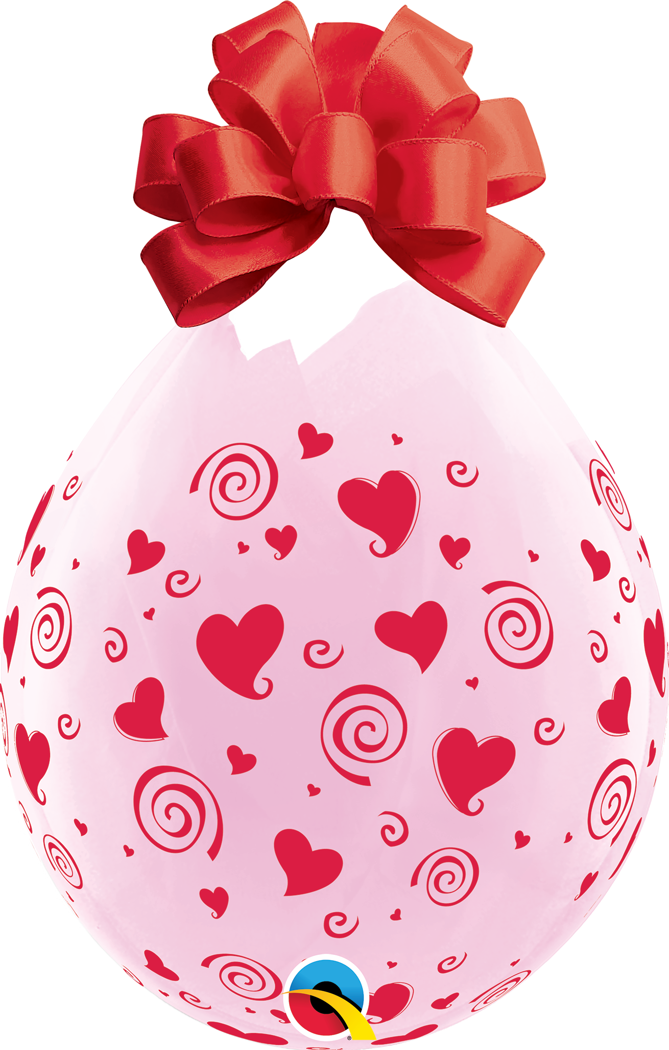 QUALATEX 18" Stuffer Rundballon | Kristall klar printed - nastila balloons