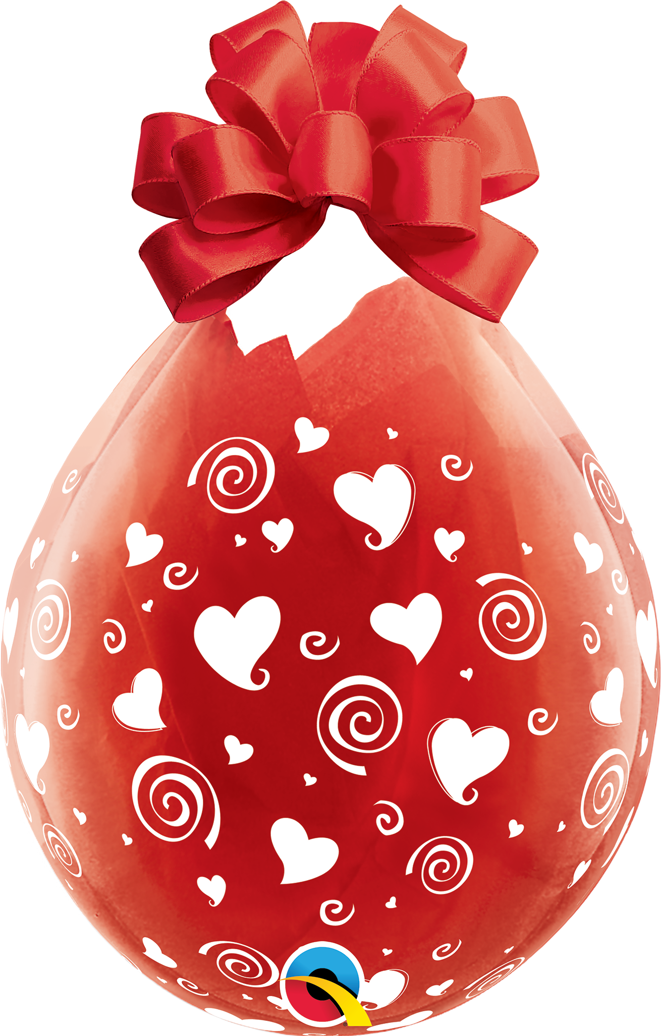 QUALATEX 18" Stuffer Rundballon | Kristall klar printed - nastila balloons