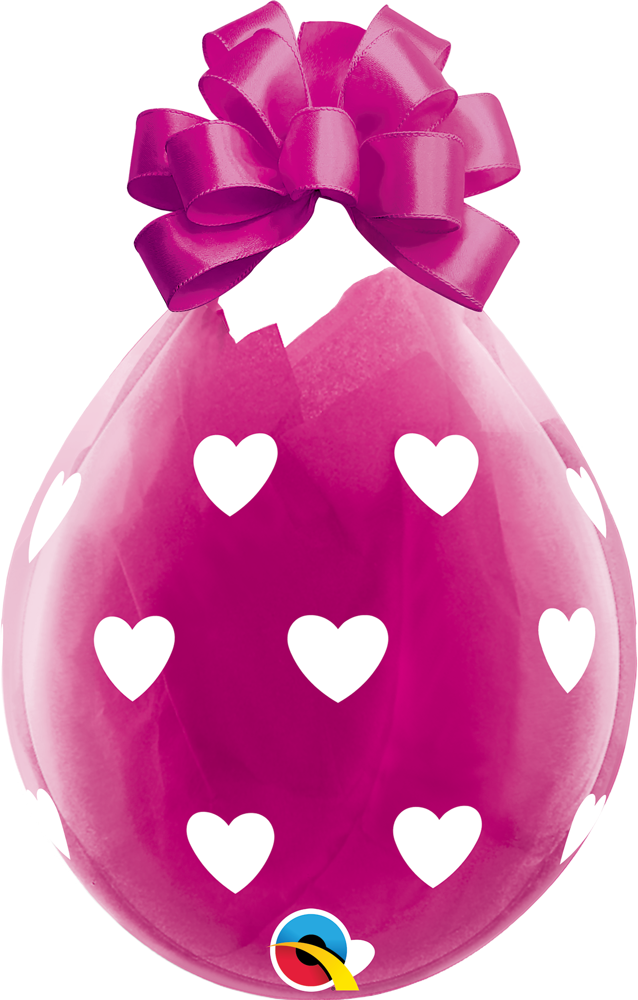 QUALATEX 18" Stuffer Rundballon | Kristall klar printed - nastila balloons