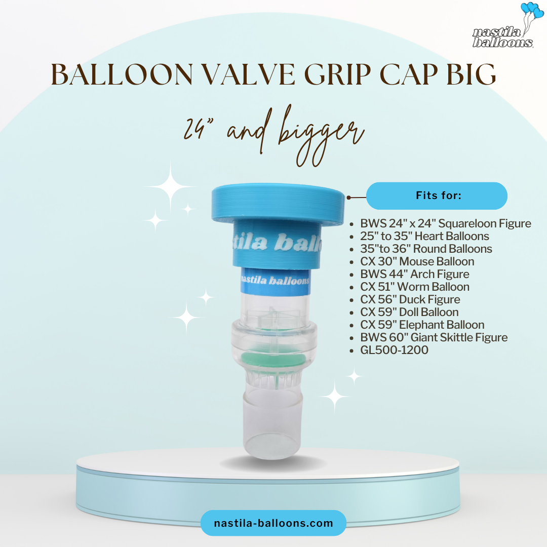 Luftballon Aufblasventil & Grip Aufsätze - nastila balloons