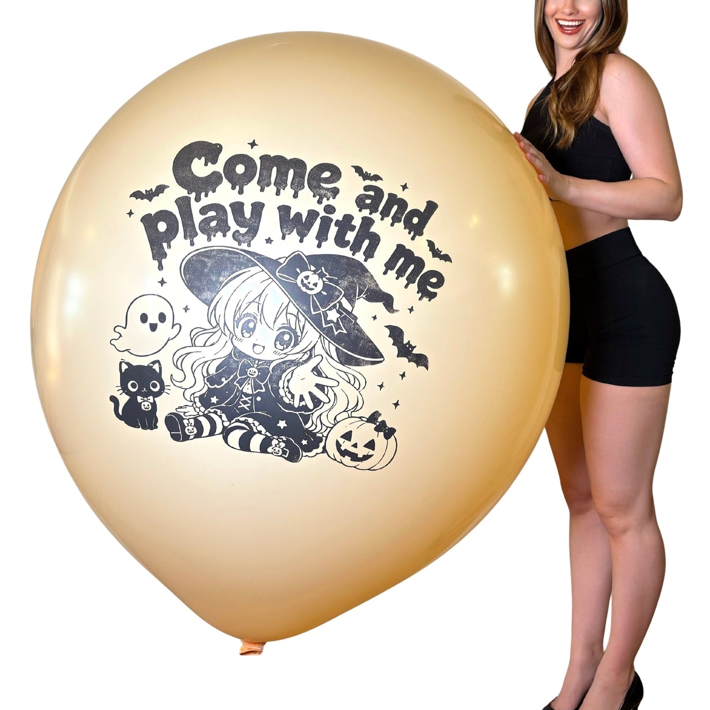 nastila balloons x BELBAL 36" Rundballon | Halloween Chibi