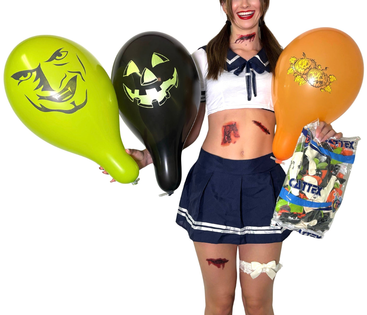CATTEX 12" Rundballon | Halloween Mix 100 Stück - nastila balloons