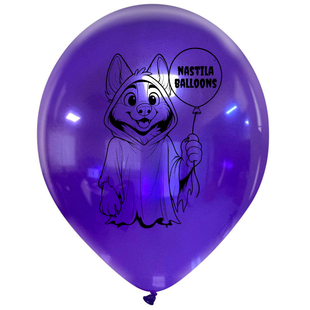 nastila balloons x BELBAL 14" round balloon | Furry Ghost