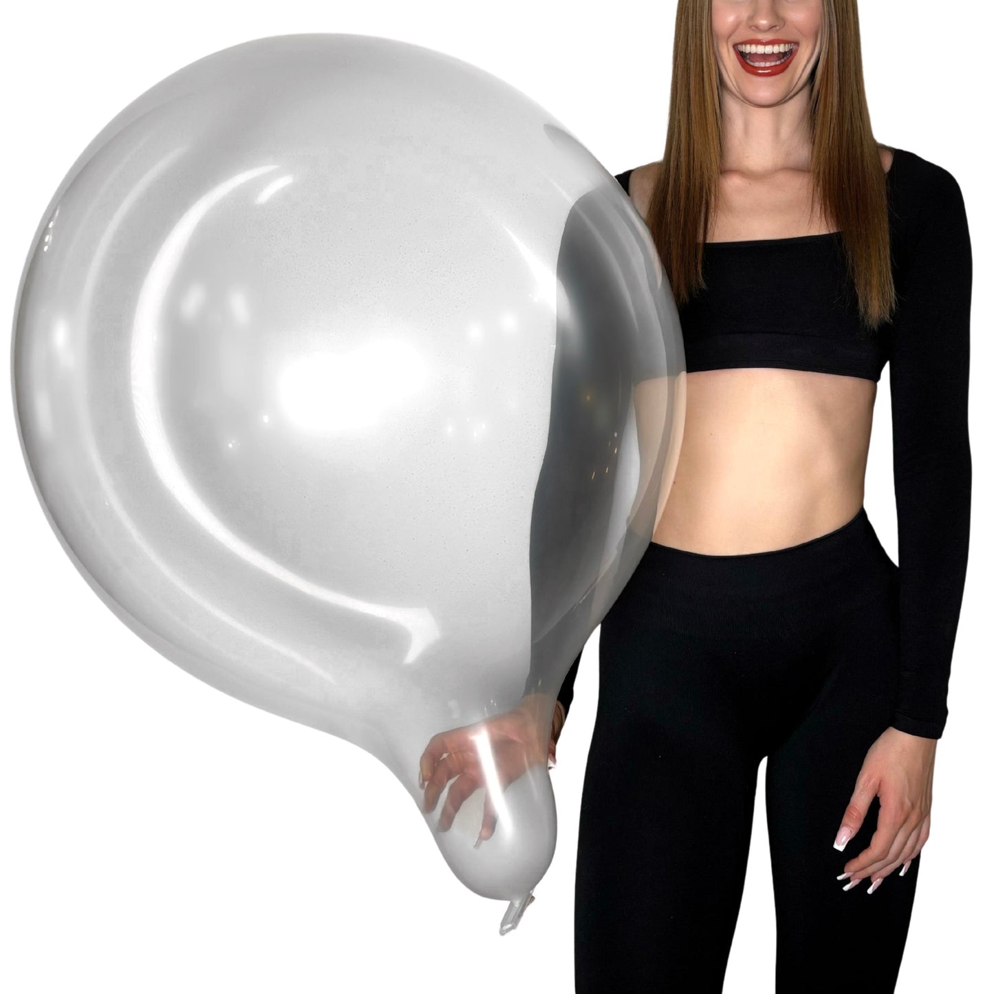CATTEX 19" Rundballon | Kristall klar