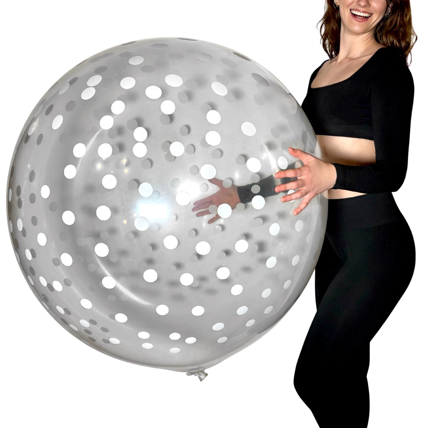 CATTEX 32" Rundballon | Confetti Rain - nastila balloons