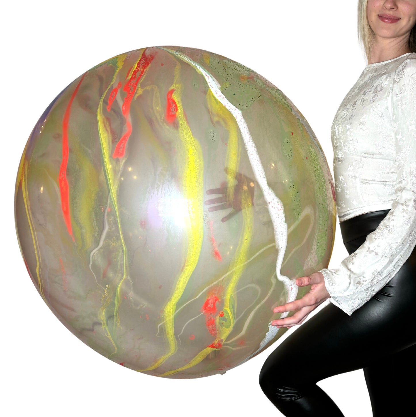 CATTEX 35" Rundballon | Marble Kristall - nastila balloons