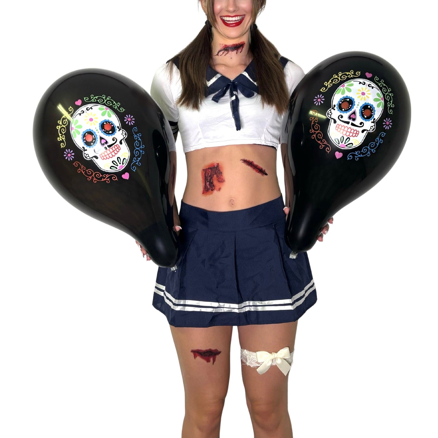 CATTEX 12" Rundballon | Sugar Skull