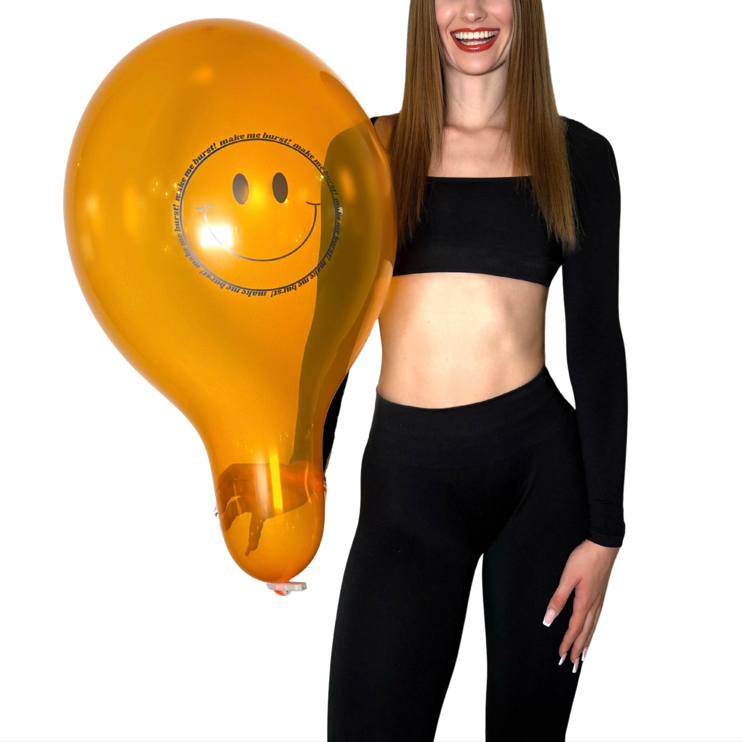 nastila balloons x BELBAL 14" Rundballon | make me burst! Smiley - nastila balloons