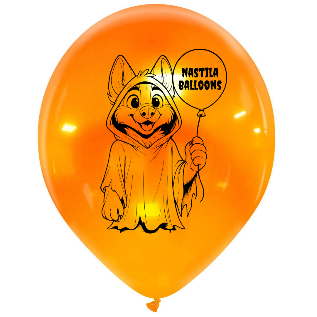 nastila balloons x BELBAL 14" round balloon | Furry Ghost
