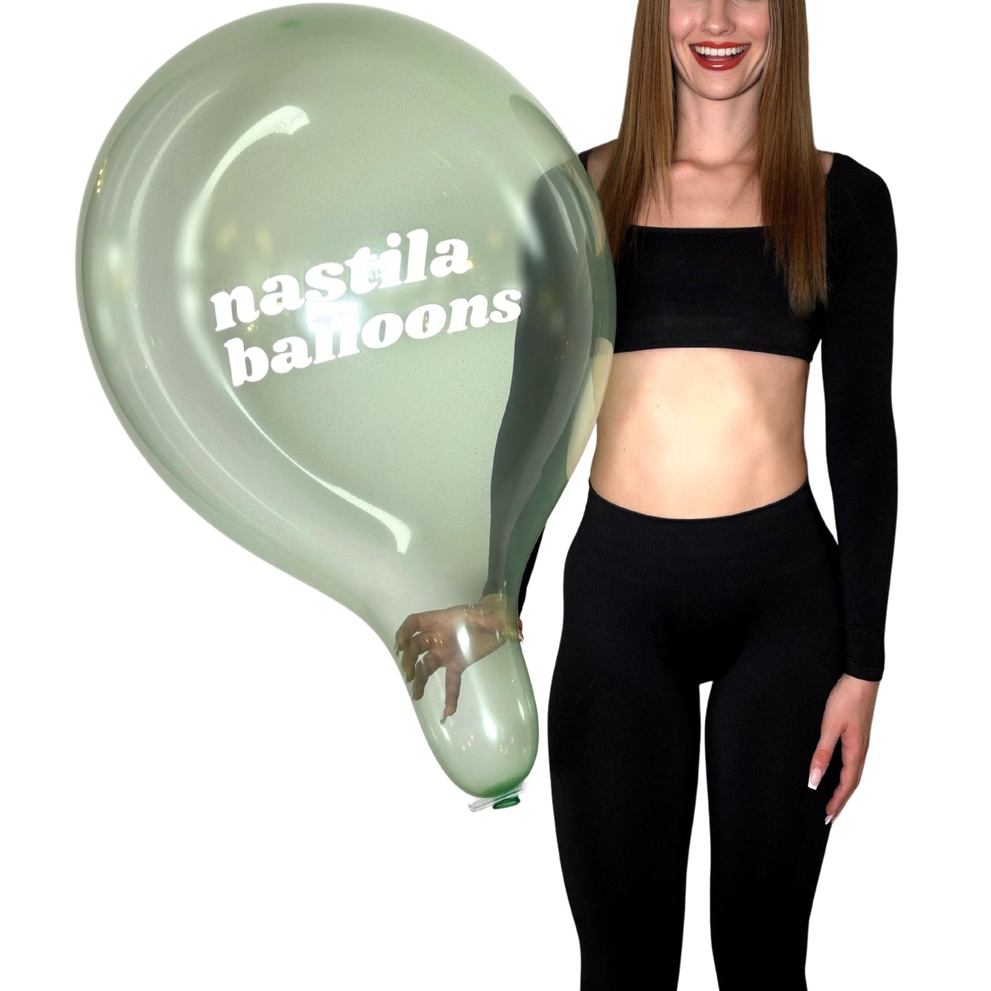 nastila balloons x BELBAL 17" round balloon | crystal soap