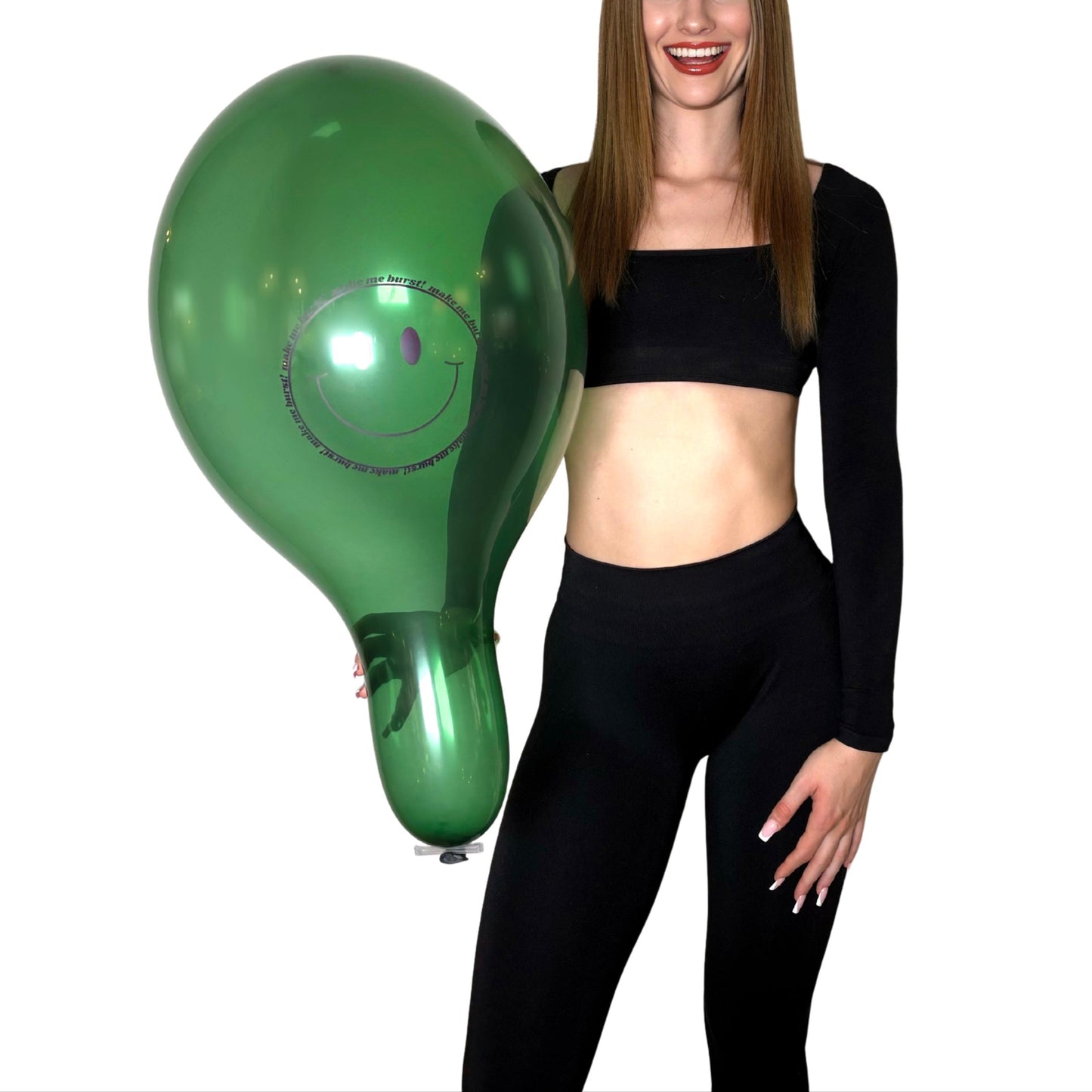 nastila balloons x BELBAL 14" Rundballon | make me burst! Smiley - nastila balloons