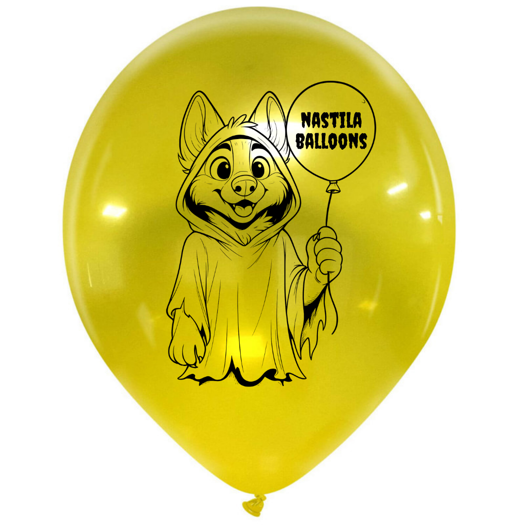 nastila balloons x BELBAL 14" round balloon | Furry Ghost