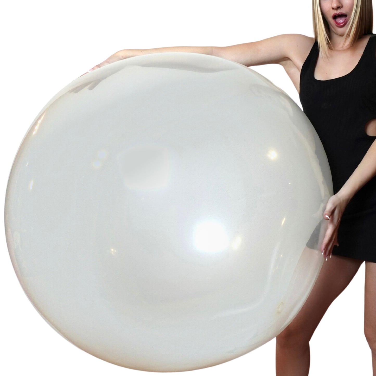 CATTEX 35" Rundballon | Kristall klar - nastila balloons