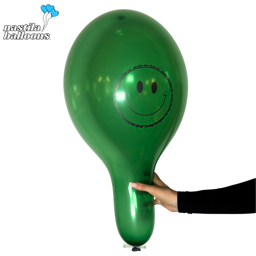 nastila balloons x BELBAL 14" Rundballon | make me burst! Smiley - nastila balloons