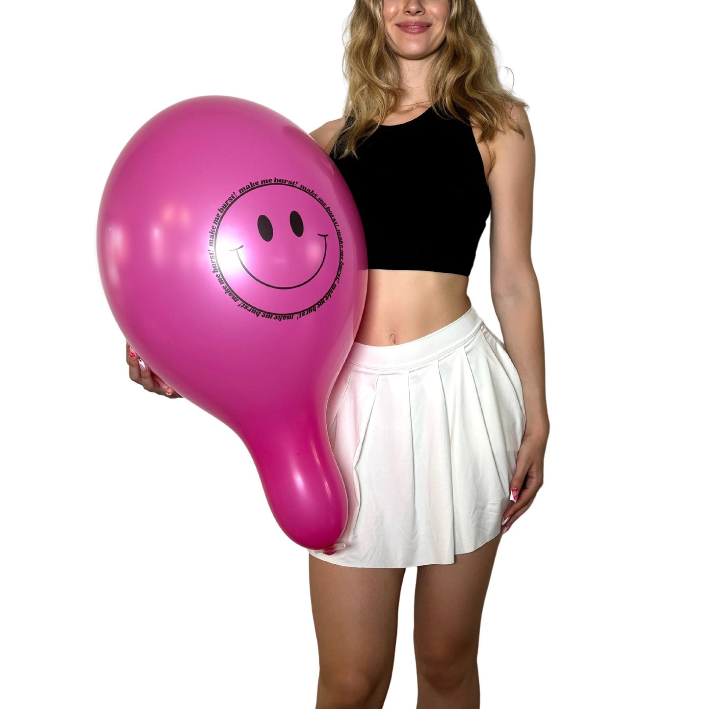 nastila balloons x BELBAL 14" Rundballon | make me burst! Smiley - nastila balloons