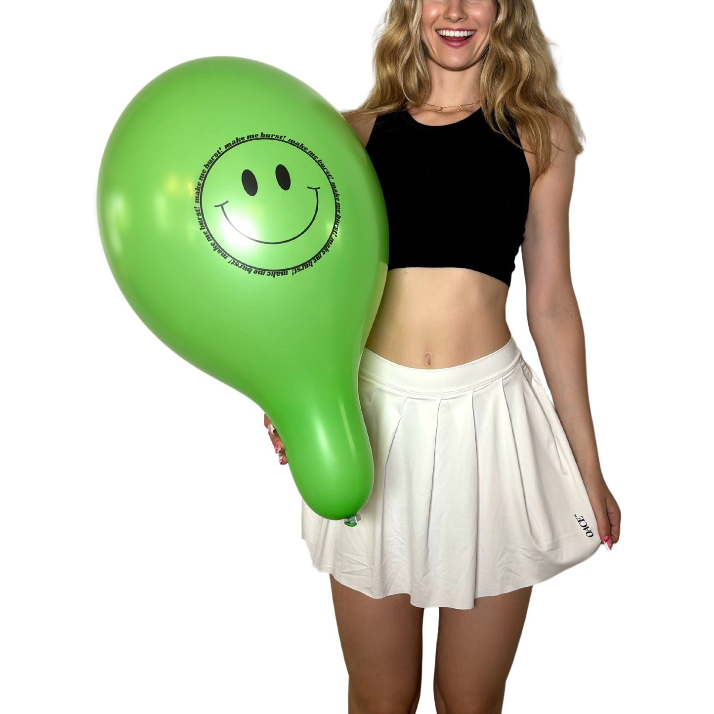 nastila balloons x BELBAL 14" Rundballon | make me burst! Smiley - nastila balloons