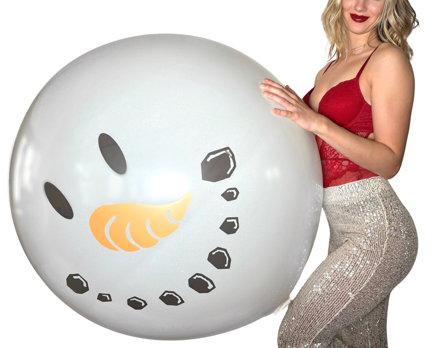 CATTEX 35" round balloon | snowman