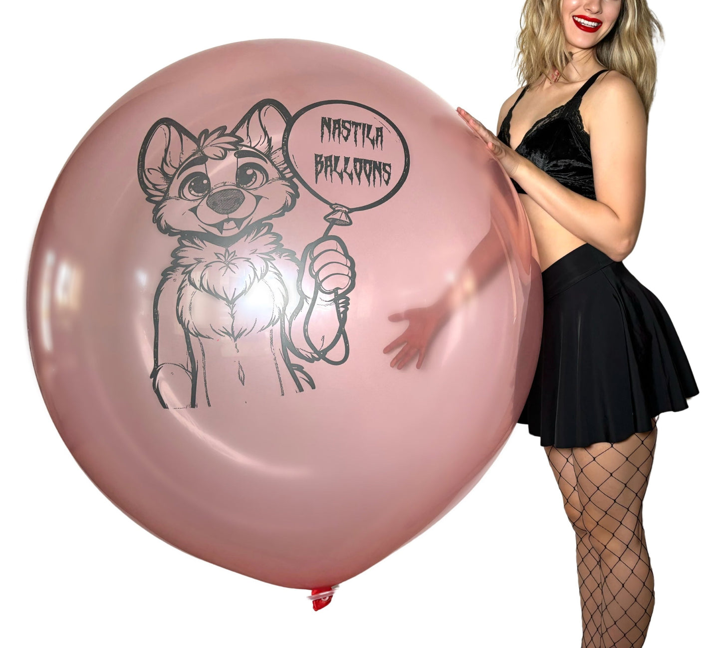 nastila balloons x CATTEX 34" Rundballon | EVIL Furry - nastila balloons