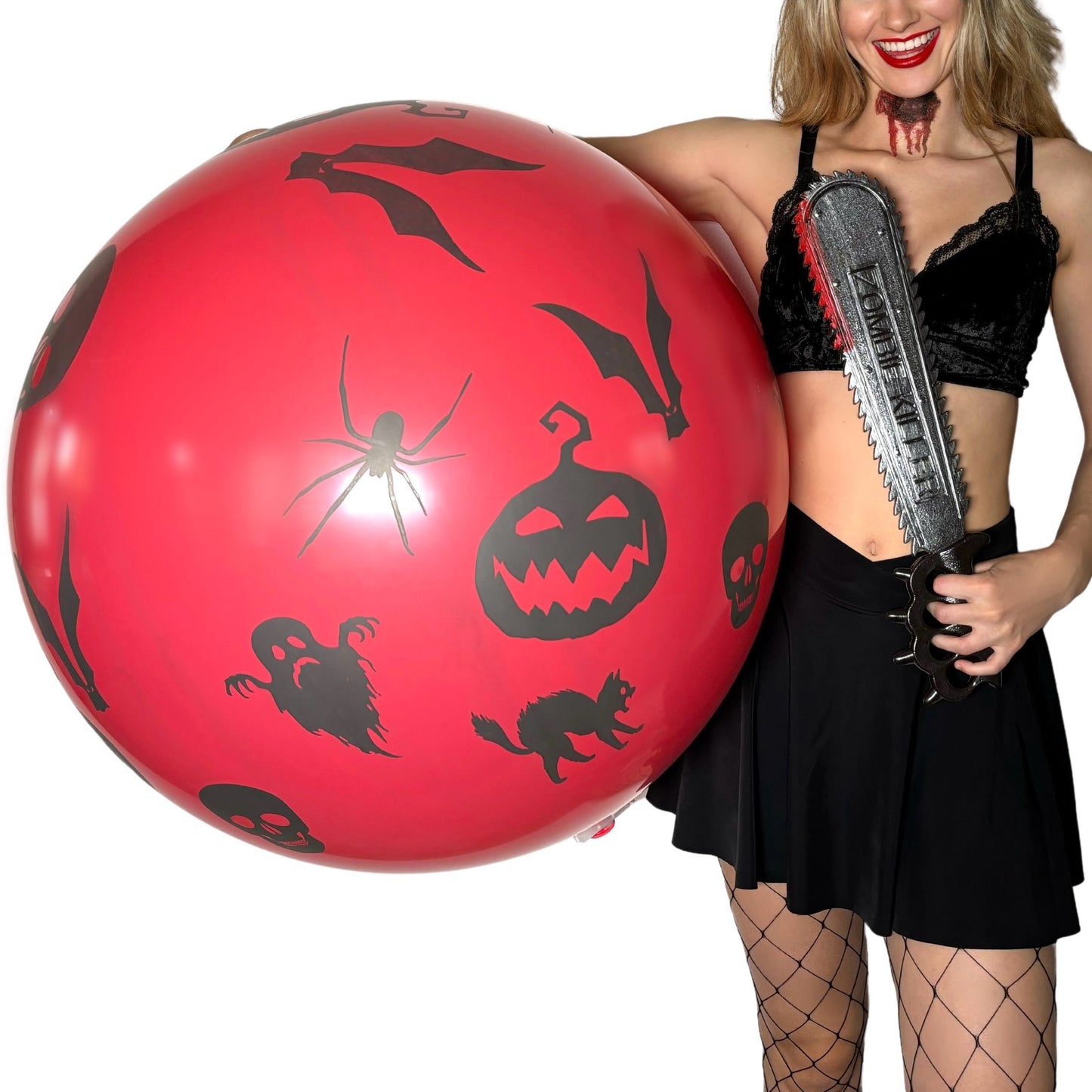 CATTEX 32" round balloon | spooky Halloween