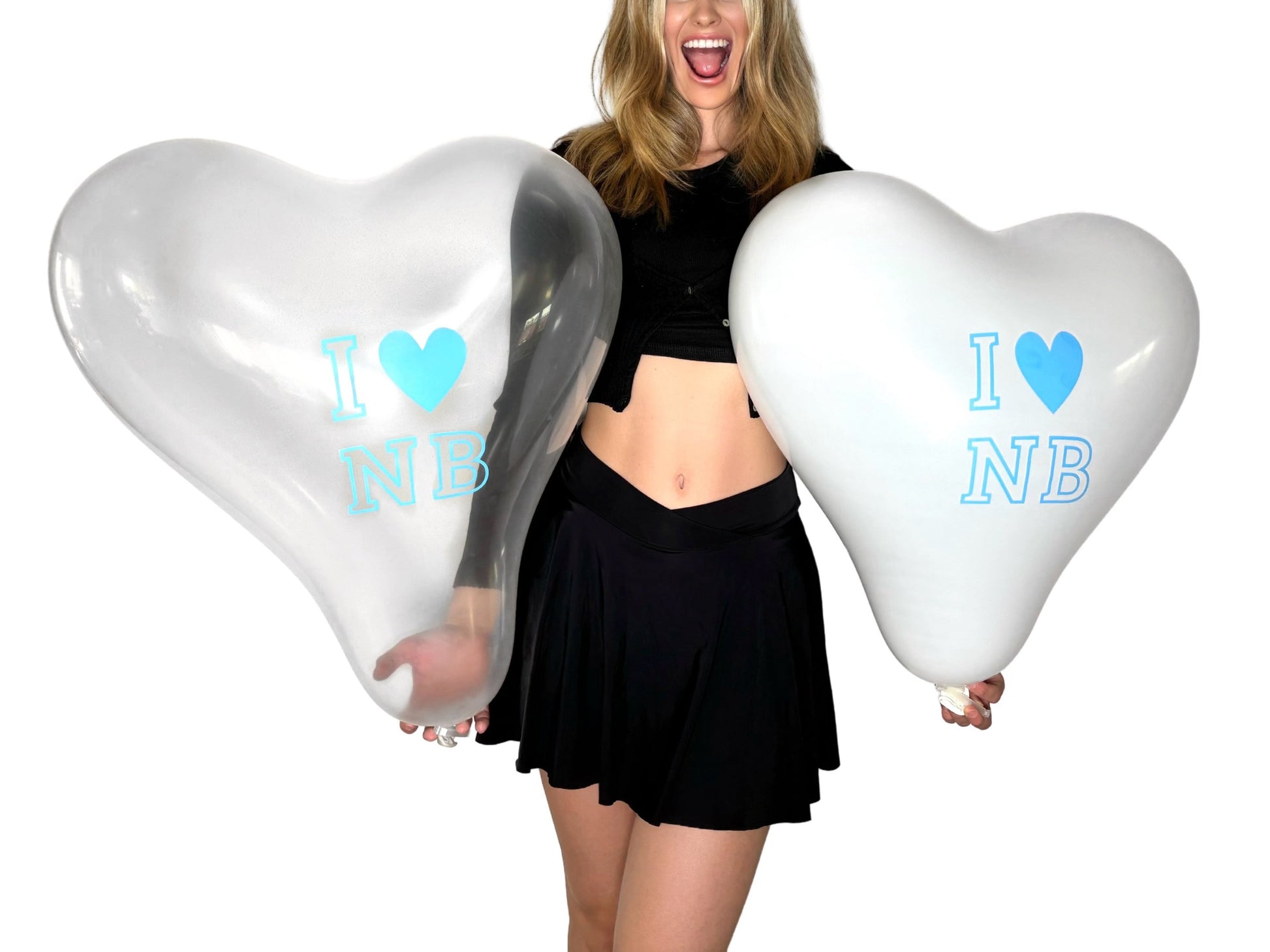 nastila balloons x CATTEX 17" Herzballon | I LOVE NB - nastila balloons