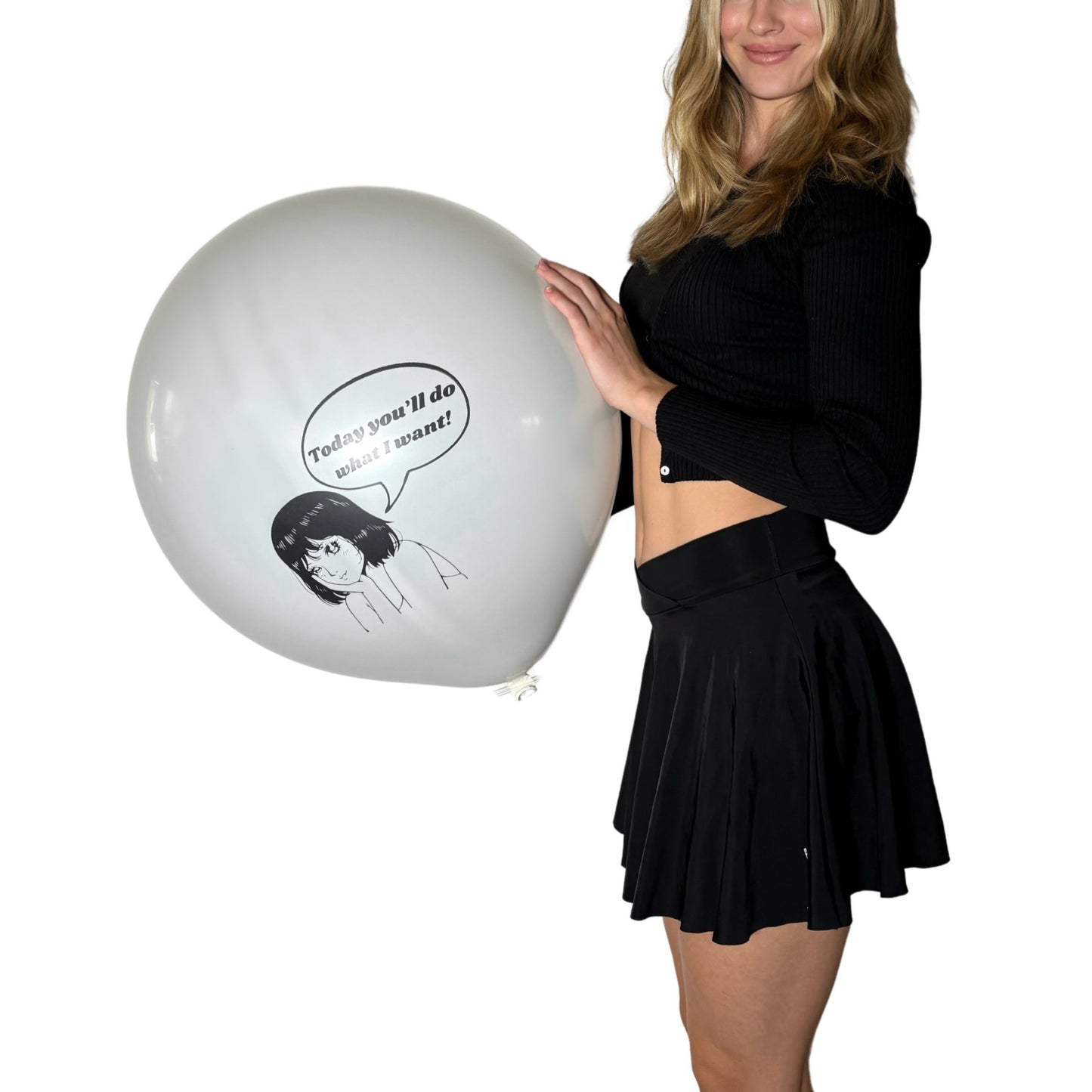 nastila balloons x CATTEX 19" round balloon 2-sided | do what I want!