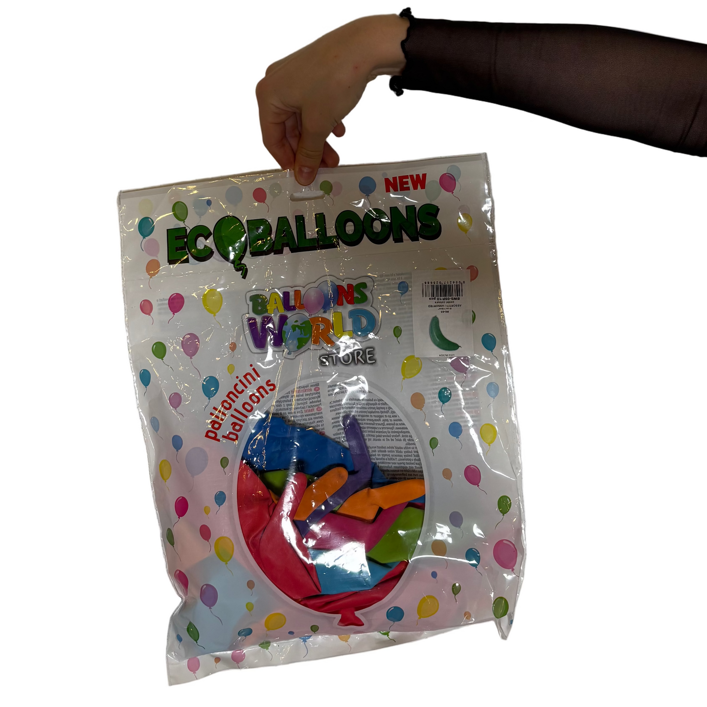 BWS 44" arch figure balloon | pastel & crystal