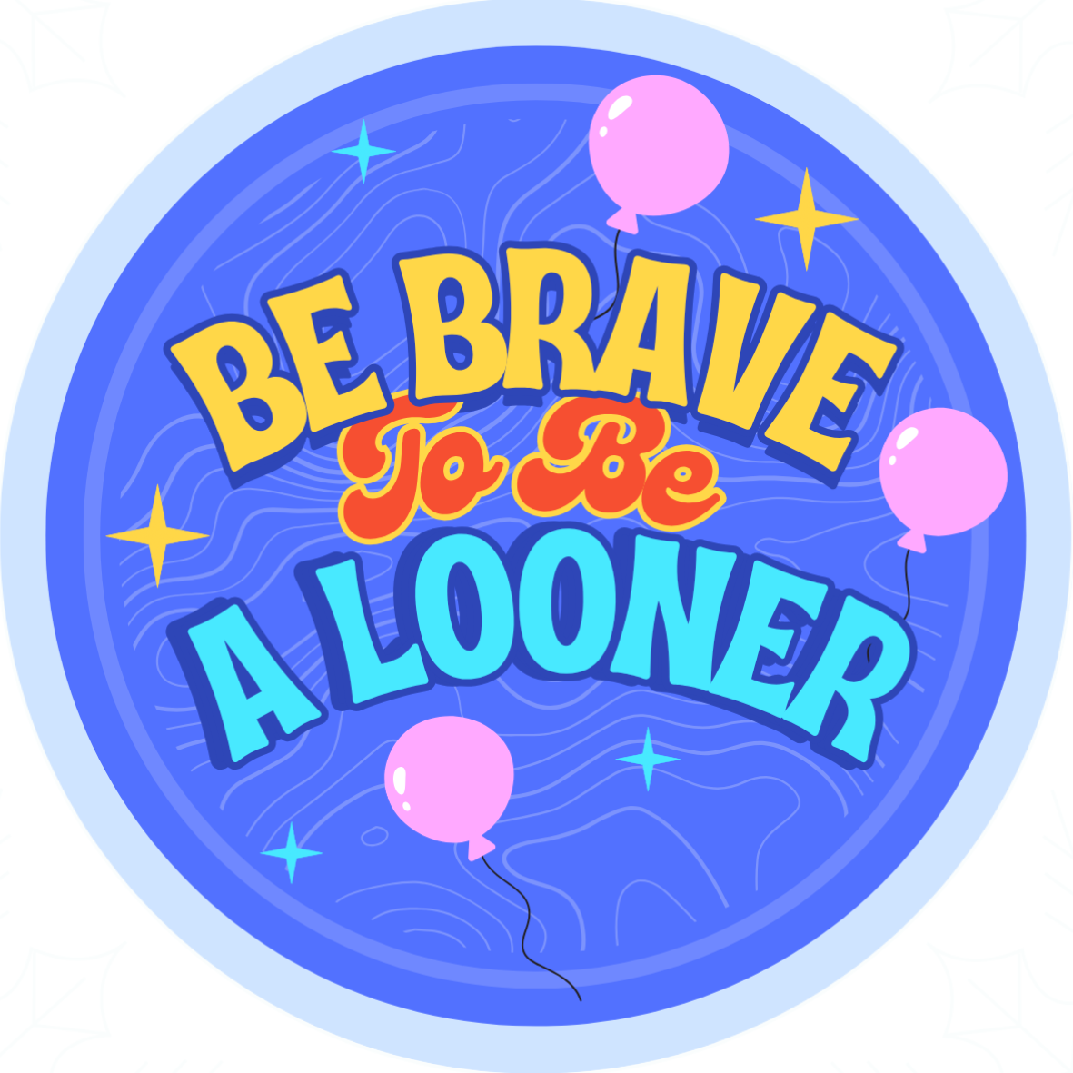 nastila balloons Sticker | round 80x80mm