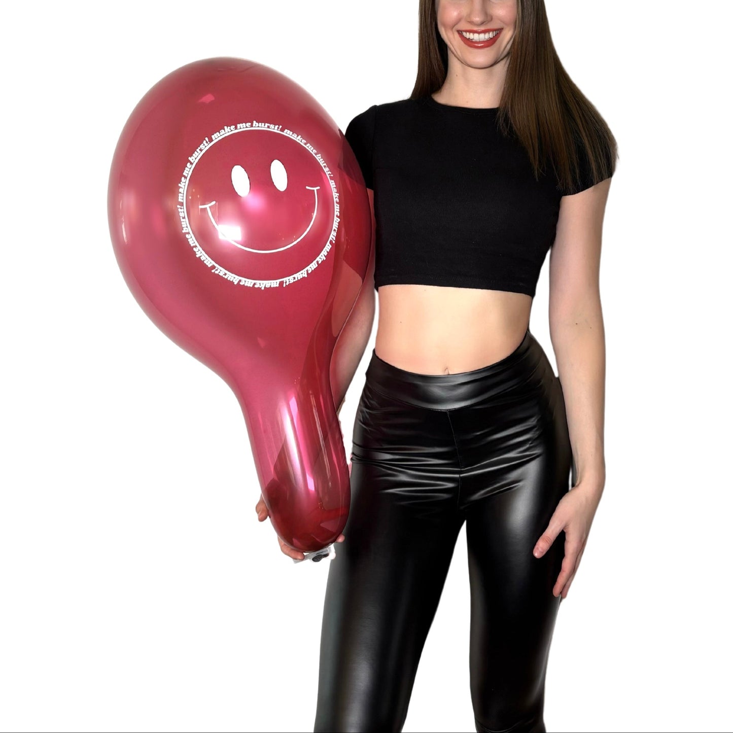 nastila balloons x BELBAL 14" Rundballon | make me burst! Smiley - nastila balloons