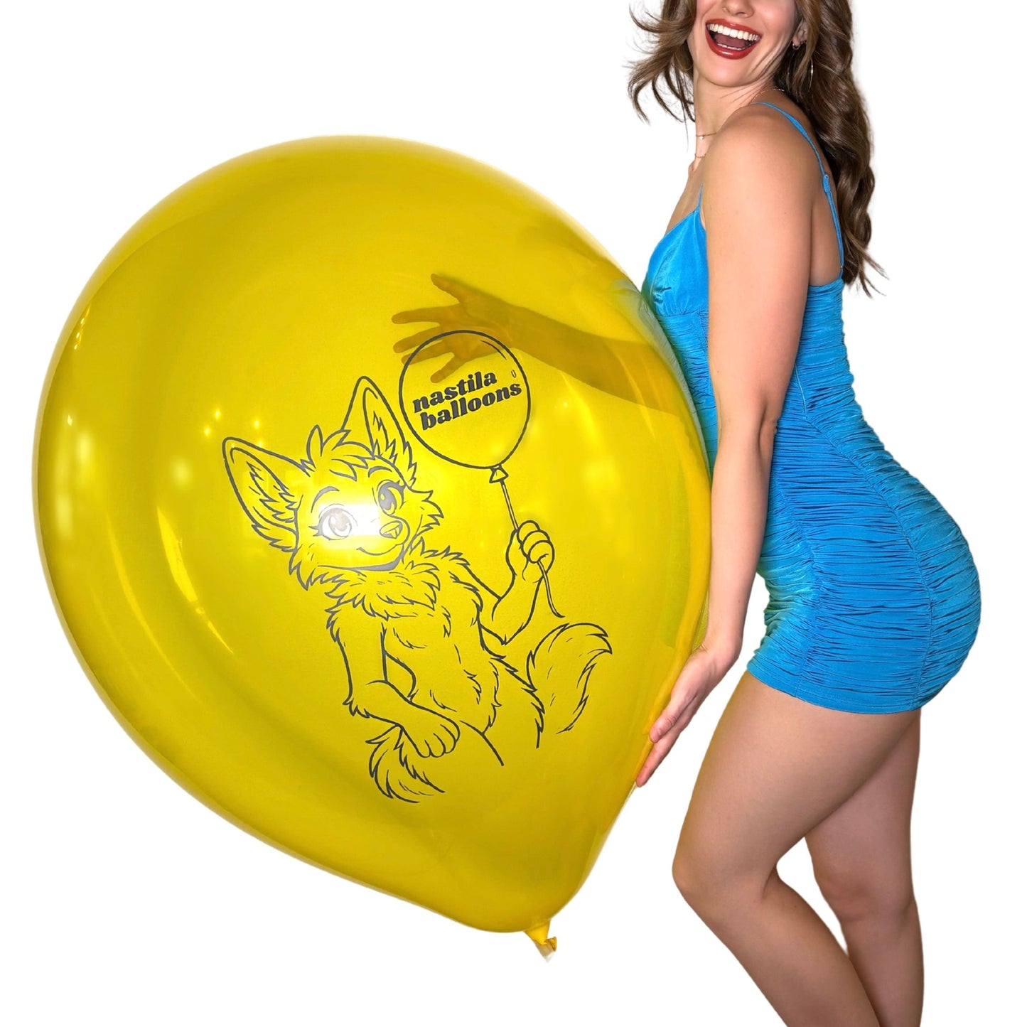 nastila balloons x BELBAL 24" Rundballon | Furry Girl - nastila balloons