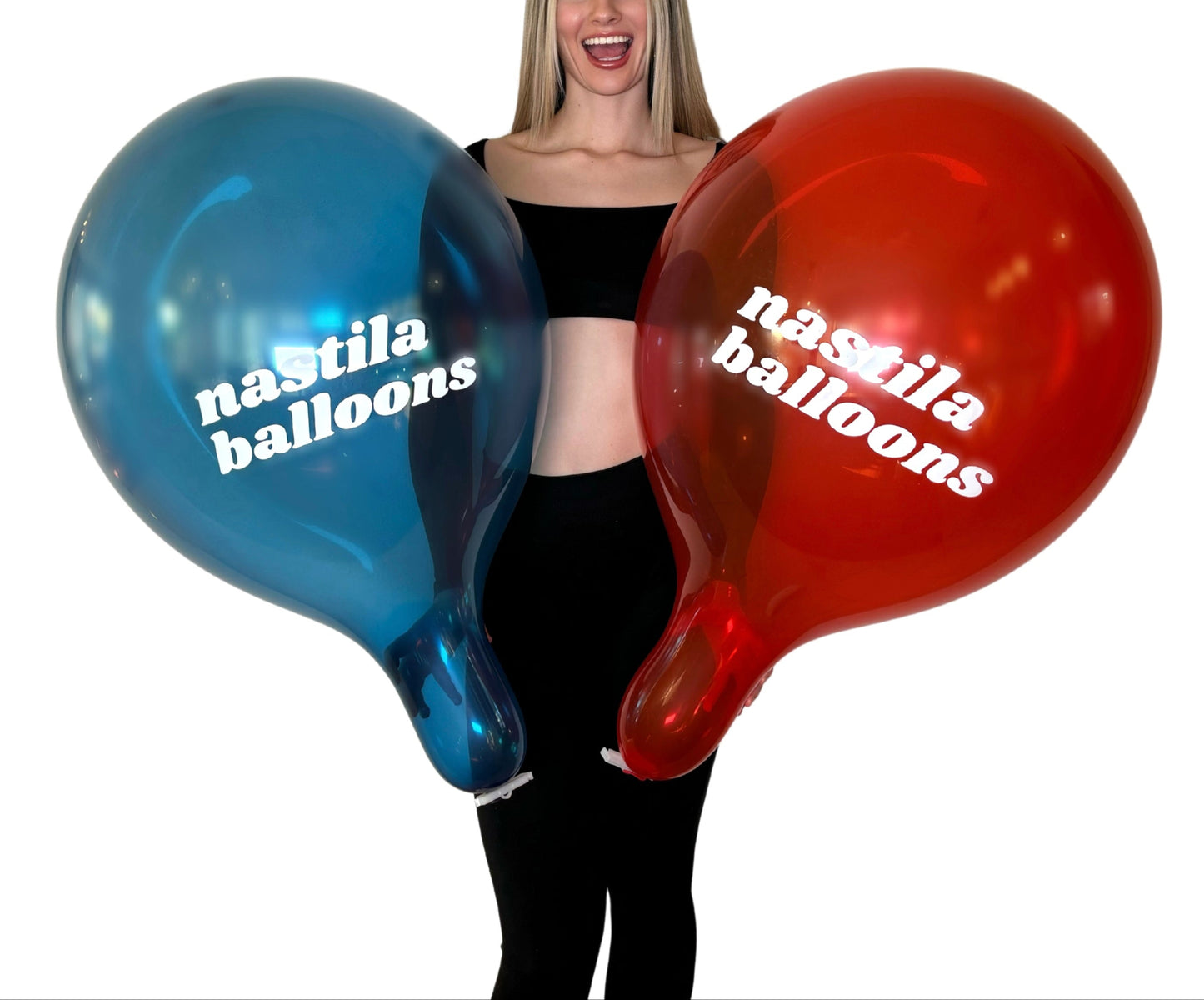 nastila balloons x BELBAL 17" round balloon | crystal