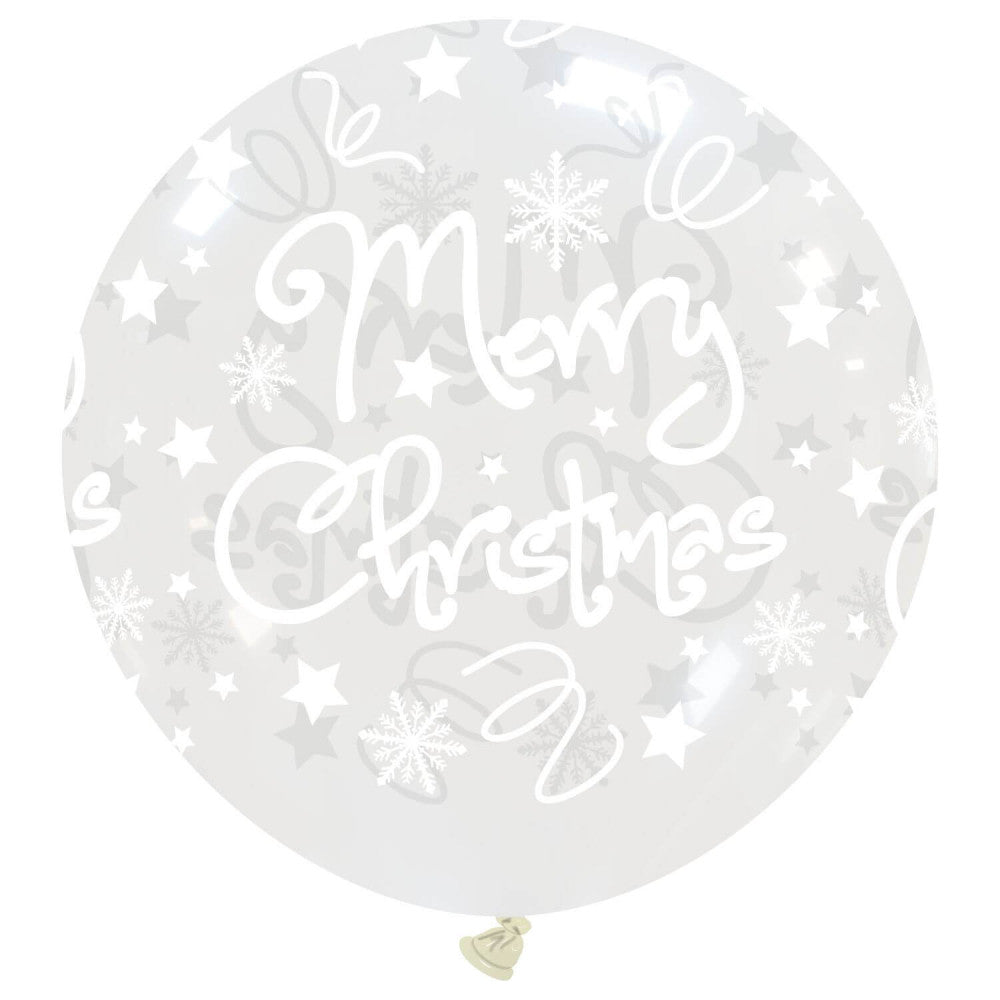 CATTEX 34" round balloon | Merry Christmas