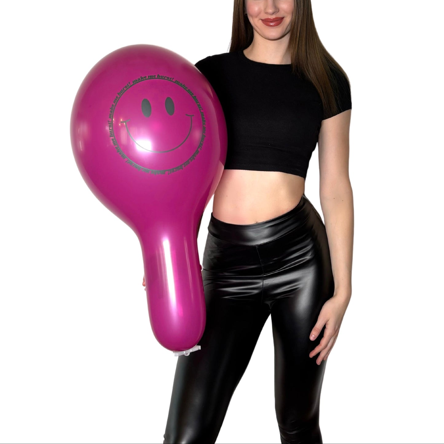 nastila balloons x BELBAL 14" Rundballon | make me burst! Smiley - nastila balloons