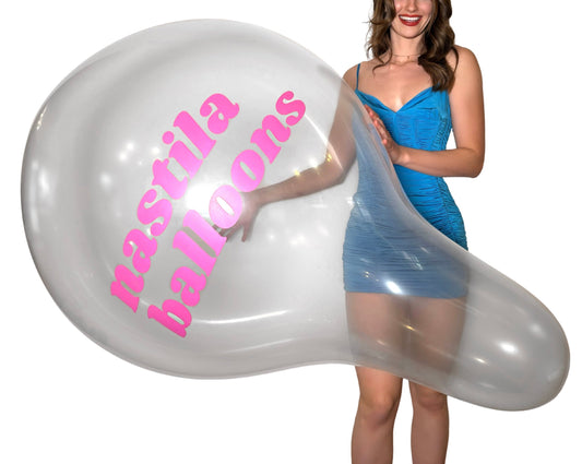 nastila balloons x CATTEX 32" LONGNECK | bubble gum - nastila balloons