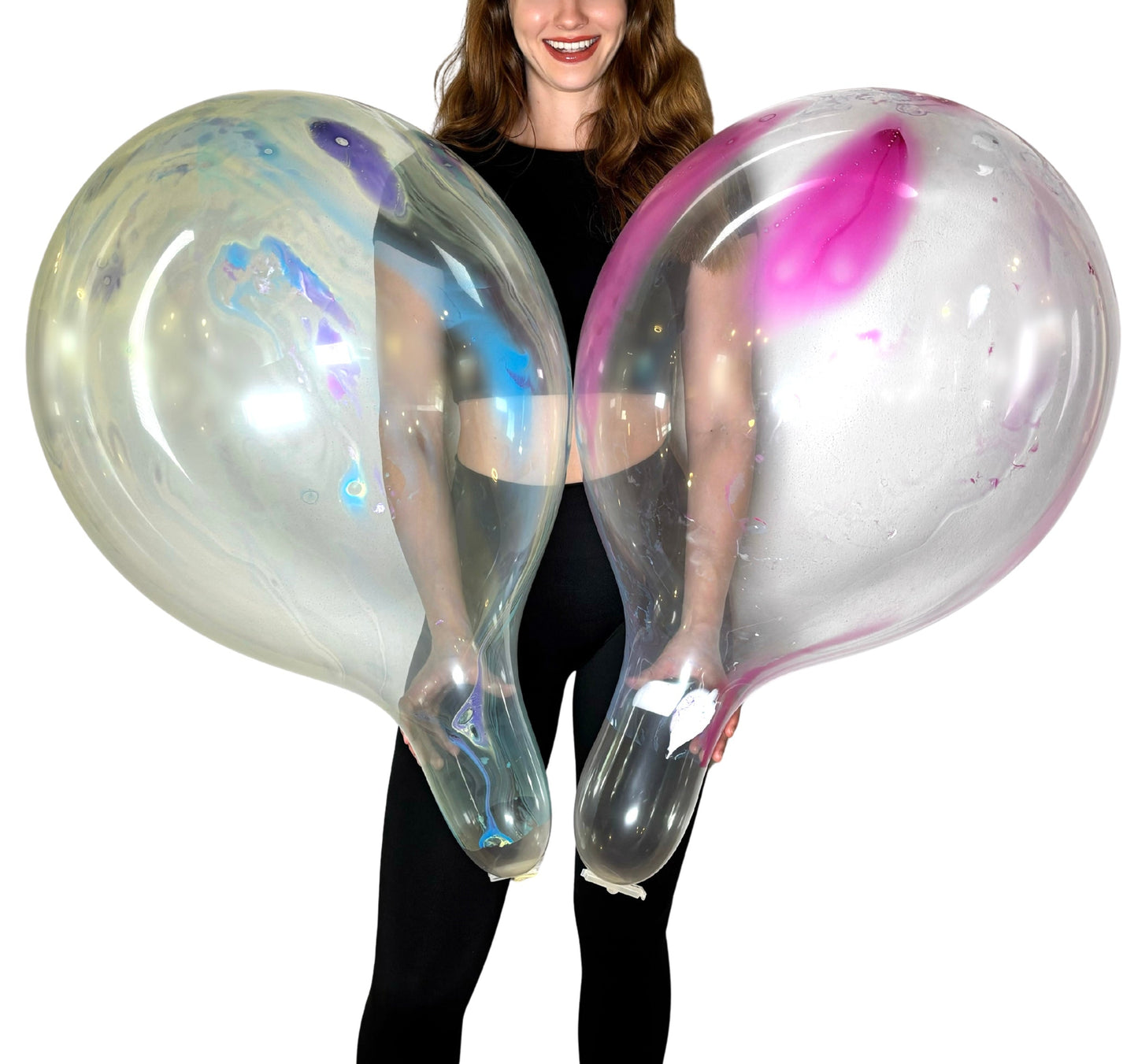 nastila balloons x BELBAL 17" Rundballon | Marble (handbemalt)