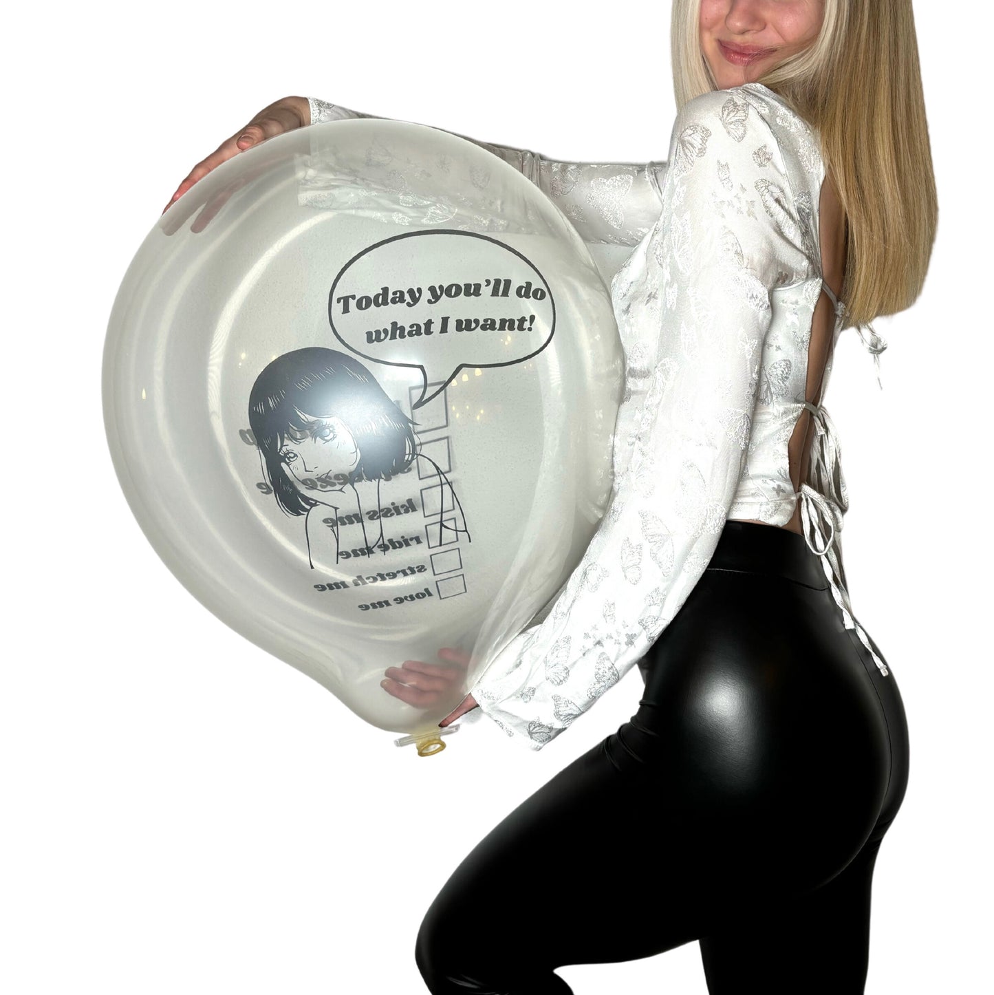 nastila balloons x CATTEX 19" round balloon 2-sided | do what I want!