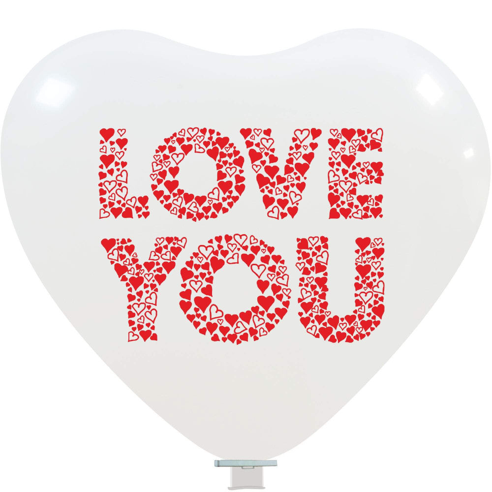 CATTEX 25" heart balloon | Love you (two-sided print)