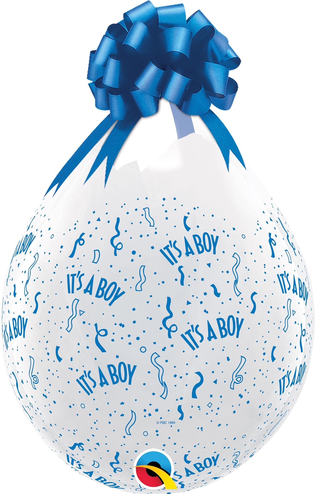 QUALATEX 18" Stuffer Rundballon | Kristall klar printed - nastila balloons