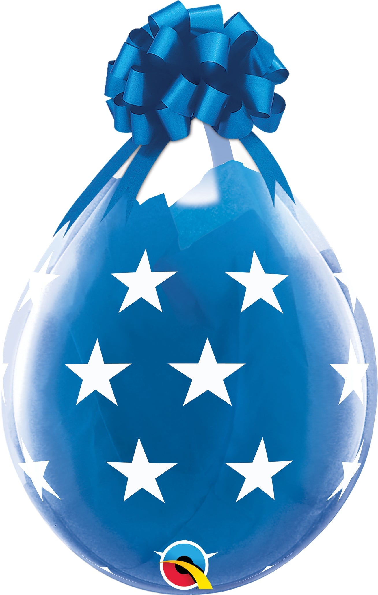 QUALATEX 18" Stuffer Rundballon | Kristall klar printed - nastila balloons