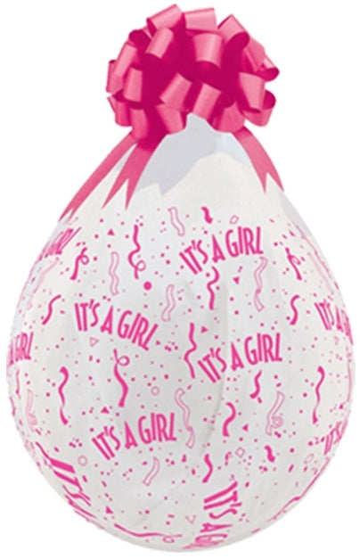 QUALATEX 18" Stuffer Rundballon | Kristall klar printed - nastila balloons