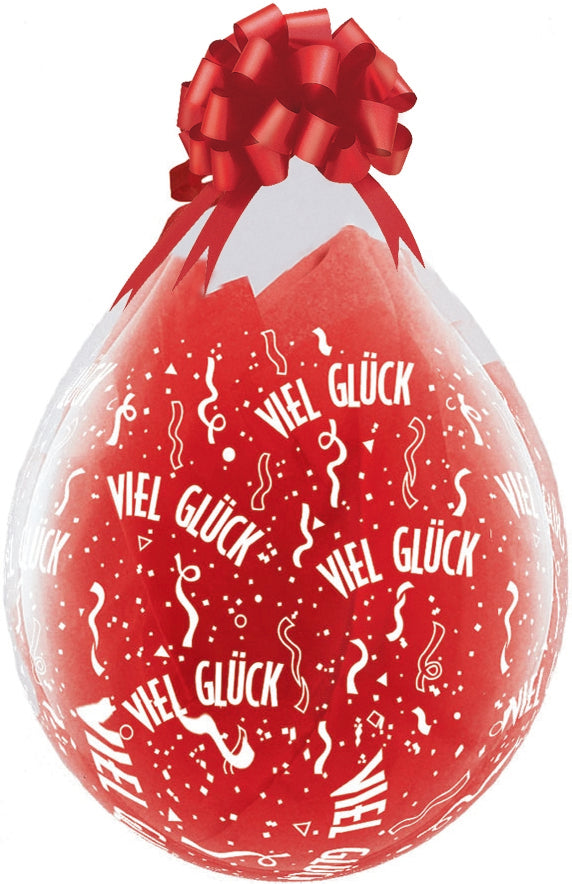 QUALATEX 18" Stuffer Rundballon | Kristall klar printed - nastila balloons