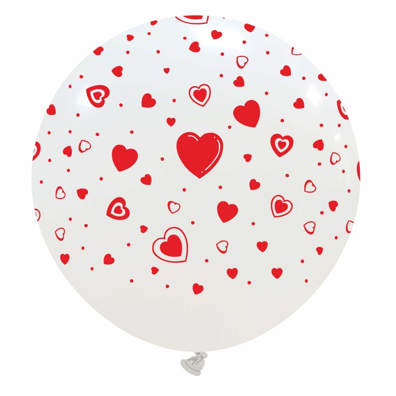 CATTEX 32" Rundballon | Hearts - nastila balloons